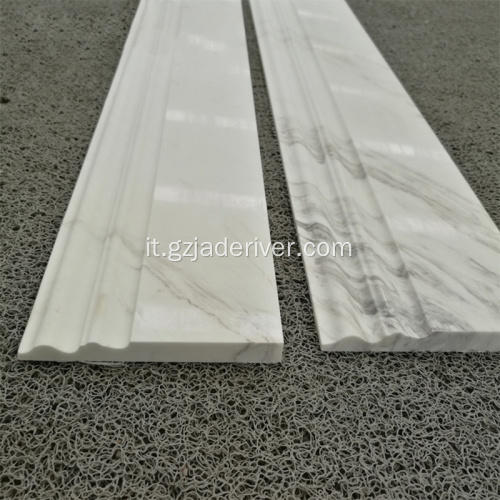 Pietra di confine di pavimentazione di marmo bianca di Volakas di prezzi economici